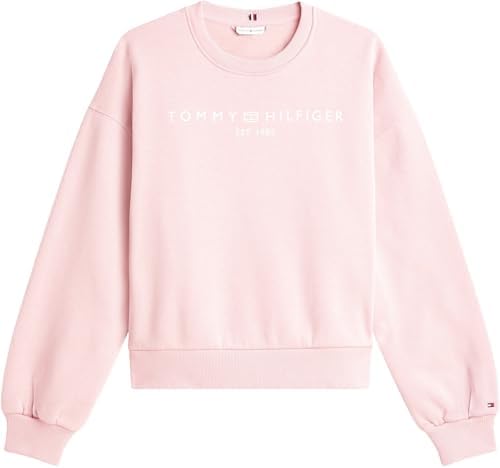Damen Sweatshirt Corp Logo Relaxed Fit, Rosa (Bonita Pink), S