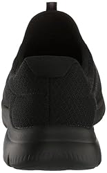 Skechers Women's Summits Sneaker, Black/White, 8.5