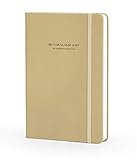 Minimalism Art, Premium Edition Notebook Journal, Composition B5 7.6 x 10 inches, Dotted Grid Page, Hard Cover,234 Numbered Pages,Gusseted Pocket,Ribbon Bookmark,Ink-Proof Paper 120gsm (Gold)