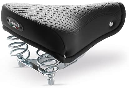 MONTEGRAPPA Saddle for Bicycle in Synthetic Leather with MOD Graziella 1750 Black