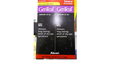 GenTeal Lubrifiant Eye Gel, svre sec Dgagement oculaire, la valeur  supplmentaire, 2 Tubes (0,34 fl.