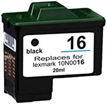 Colour Direct - 1 X Lexmark No. 16 Black Ink Cartridge Compatible With Lexmark i3 X1100 X1110 X1130 X1140 X1150 X1155 X1160 X1170 X1180 X1185 X1190 All-in-One X1240 X1250 X1270 X1290 X2230 X2240 X2250 X72 X74 X75 Z13 Z23 Z23e Z24 Z25 Z25L Z33 Z34 Z35 Z512 Z513 Z515 Z517 Z592 Z593 Z597 Z600 Z601 Z602 Z603 Z604 Z605 Z607 Z608 Z612 Z613 Z614 Z615 Z617 Z640 Z645 Z713 Z75 Compaq IJ650 IJ652 Printers