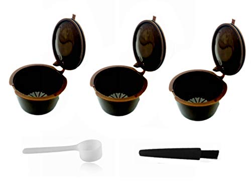 LIGICKY Set of 3 Refillable Coffee Capsules Cup Filter for Nescafe Dolce Gusto Reusable Coffee Pods LIGICKY Set of 3 Refillable Coffee Capsules Cup Filter for Nescafe Dolce Gusto Reusable Coffee Pods