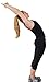ABUSA Cotton Yoga Capri Pants Women's Tummy Control Workout Leggings Non See-Through Fabric XL Black