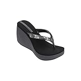 Flip flops Offset Ipanema Lipstick Chains, Black and Silver