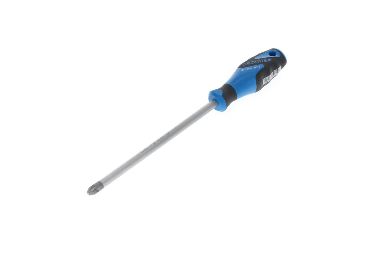 GEDORE Screwdriver Phillips PZ4, 3-component handle, length 320 mm, Tool, 2160 PZ 4, Steel