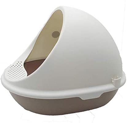 Yyo Semi Enclosed Round Cat Toilet Splash Proof Detachable Cat