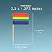 LGBTQ Gay Pride Rainbow Flags for Cupcake Toppers, Cocktail Picks, Appetizers (200 Pack)