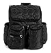 Diaper Backpack by Wallaroo - with Stroller Straps, Wet Diaper Bag and Changing Pad – for Women and Men - 25 Liters (Medium) - Black