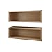Nexera Wall Shelves 223503, Set of 2, White