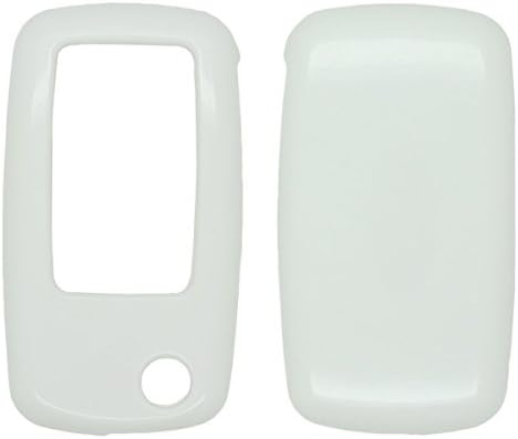 BROVACS Paint PVC Colour Shell Cover ABS Hard Case Holder Compatible with Classic VOLKSWAGEN Jetta Passat Golf Tiguan Touareg SKODA SEAT Flip Remote Key Fob SV0800 White - Image 3