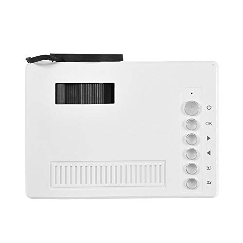 Eboxer Mini Portable Home Theater LED Projector 1080P HD HDMI Media Player for Home Theater Support HDMI, AV, USB, Micro SD Input. (White) - Thumbnail 5
