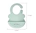 ARRNEW Set of 2 Super Light Silicone Baby Bibs | Unisex Waterproof | BPA Free Bib for Baby Girl and Baby Boy | Great Baby Gifts (Pink&Mint)