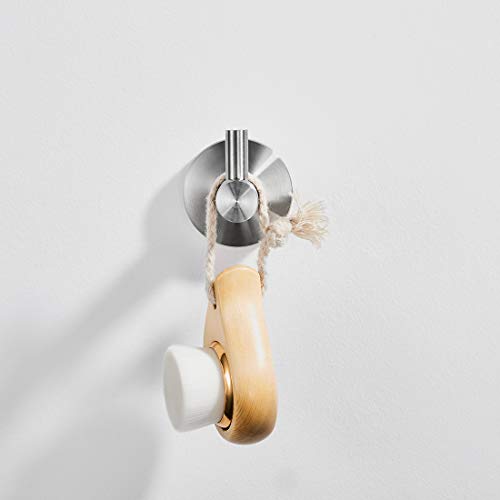 4-Piece Bathroom Hardware Set,Modern Stainless Steel Bathroom Accessories,Wall Mounted Bathroom Fixture Set,Brushed Nickel - Thumbnail 7