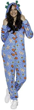Women's Body Candy Wonderful Winter Hooded One Piece Plush Onesie,Sizes Large-XL