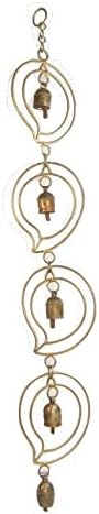 Wind Chime Indian Tradition DOUBLE MANGO RING Ring Tone Bell Casting Hanging E12