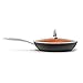 Nonstick Ceramic Copper Frying Pan: Non Stick Skillet with Glass Lid - Round Aluminum Saute Pan For Gas, Electric and Induction Cooktops - 10 Inches