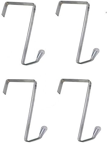 MISSLO 4 Packs Over The Door Metal Hook