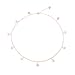 S.J JEWELRY Women Simple Delicate Full Moon 14K Gold Plated/Rose Gold/Silver Plated Layered Pendant Handmade Star Chokers Necklaces (Rose Gold)