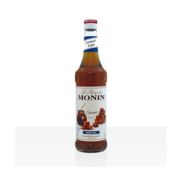 MONIN Karamell Zuckerfrei (1 x 0,7l) â kalorienarmer Caramel Light Sirup â hochwertige Zutat fÃ¼r Kaffee, Cocktails, Milchshakes und Desserts â fÃ¼r Lifestyle und Gesundheitsbewusste