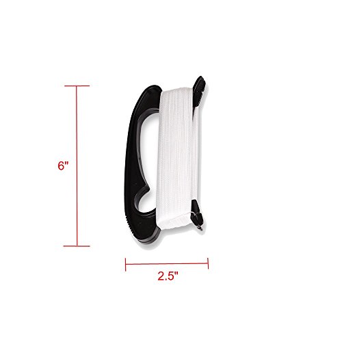 HappyToy Kite Handle with Line String - 300ft Durable String - 2 Pack - Black