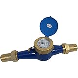 PRM 3/4" NPT MULTI-JET WATER METER, BRASS BODY