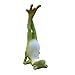 Top Collection Miniature Fairy Garden and Terrarium Yoga Frog Salamba Sarvangasana Shoulder Stand Pose