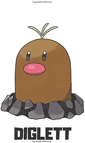 Diglett: Pokemon Notebook, Diglett Notebook, Pokemon Go, Best For Kids, Journal, Diary (110 Pages, Blank, 6 x 9)
