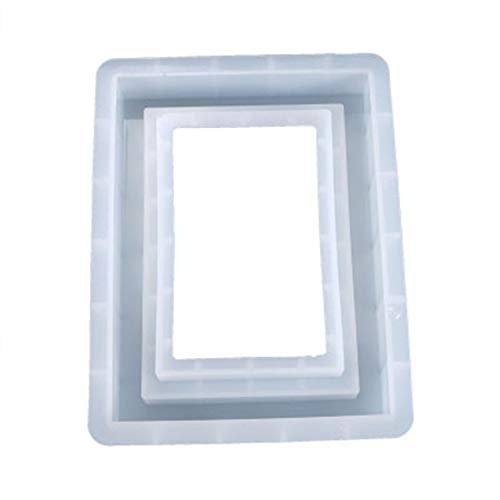SSEE UV Epoxy Transparent Resin Frame Mould Silicone Love Silicone