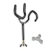 Amarine Made Sure Grip Steel 20 Degree Angle Rod Holder with Mounting Base, Metric M10x1.5 Thread Coated Steel Rod-PVC Dipped Fishing Pole Holders for Boat (1Pcs)
