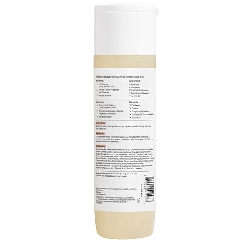THE HONEST COMPANY 2-IN-1 CLEANSING SHAMPOO BODY WASH, GENTLE ENOUGH FOR BABY DERMATOLOGIST TESTED TEAR-FREE HYPOALLERGENIC DISNEY’S MICKEY MOUSE COMFORT SWEET CREAM 10 FL OZ