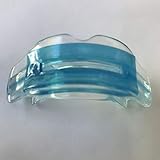 Brain-Pad Double Guard Mouthguard, Clear/Sky Blue, 1" x 1.5" x 3"