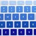 DHZ Light Blue Gradient Keyboard Cover Silicone Skin for 2015 or Older Version MacBook Air 13 MacBook Pro 13 15