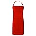Red Bib Apron With Pockets and Snap Closure – 100% Cotton Reusable and Washable Smock for Hairstylists, Barbers, Salons, Kitchens and More, Adjustable Ties, Men’s and Women’s - WorkDay