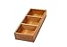 YBM HOME 3-Compartment Bamboo Drawer Organizer Box Multi-Use Storage for Junk Drawer, Office, Home, Kitchen, Bedroom, Children Room, Craft, Sewing, and Bathroom, 6x15x2.5 Inch