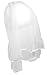 Lace Party Veil, White