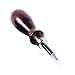 WUTA Leather Edge Beveler,High Carbon Steel Edge Skiving,Leather Wood Handle Leather Tools,Leather Craft Keen Edge Cutting Tool for Beveling,Size 2,1mm