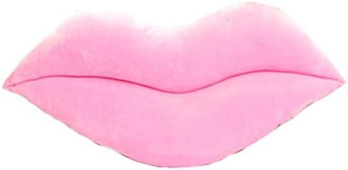 45cm Creative Soft Lips Shape Throw Pillow Cushion for Bed Sofa Car (Pink)