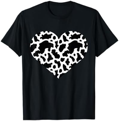 Amazon.com: Cool Cheetah Leopard Print Heart T-Shirt T-Shirt