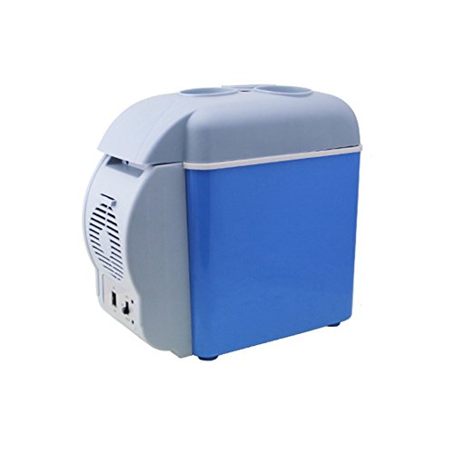 Click Here to See More Images YUNJIE Mini Fridge,Compact Refrigerator Cooler And Warmer Compact & Portable 12v Dc Power Home Office Car Dorm Or Boat-blue 32.5x18x30cm(13x7x12inch)