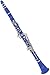 Lazarro 150-BU-L B-Flat Bb Clarinet Royal Blue-Silver Keys with Case, 11 Reeds, Care Kit and Many Extras