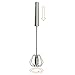 Kitchen + Home Super Whisk Stainless Steel Rotating Push Whisk Mixer and Milk Frother