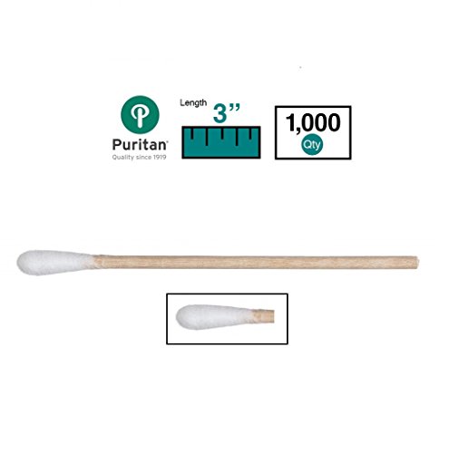 Puritan Medical 3" Standard Cotton Swab w/Wooden Handle - 803-WC (Box of 1000) - Thumbnail 6