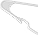 Utopia Home 20-Pack White Plastic Hangers for Clothes - Space Saving Notched Hangers - Durable and Slim - Shoulder Grooves
