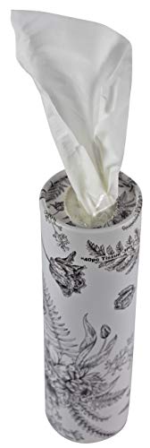 Facial Tissues 3-ply Perfect Car Tissue Holder for Travel & Home Improved Soft Quality Designed for Fun by Crabtree Collection (6-Pack Vintage Floral Canisters)