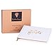 Wedding Guest Book | Perfect Bridal Registry for Signature & Messages | Best Shower Gift | Wedding Day Memory Book | Hard Cover with Gold Foil, 64 Gold Gilded Pages & Ribbon Bookmark | 7” x 9”