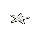 MANDBOY20Pack 3.6cm Gray Star Patches Iron on or Sew on Patches Embroidered Badge Motif Applique Sticker Patch Clothing Jeans T-Shirt