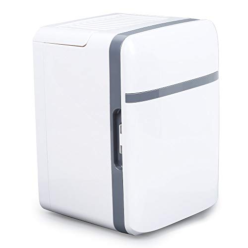 JLFTF 10L 220V/12V Electric Car Home Refrigerator Fridge Mini Dual-Use Cool Warmer Dormitory Cans Beer Cooler for Home Office Car