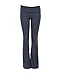 Unique Styles Fold-Over Waistband Stretchy Cotton Blend Yoga Pants