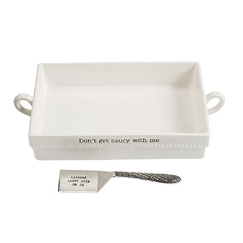 Click Here to See More Images Mud Pie Ceramic Lasagna Baker Set of 2